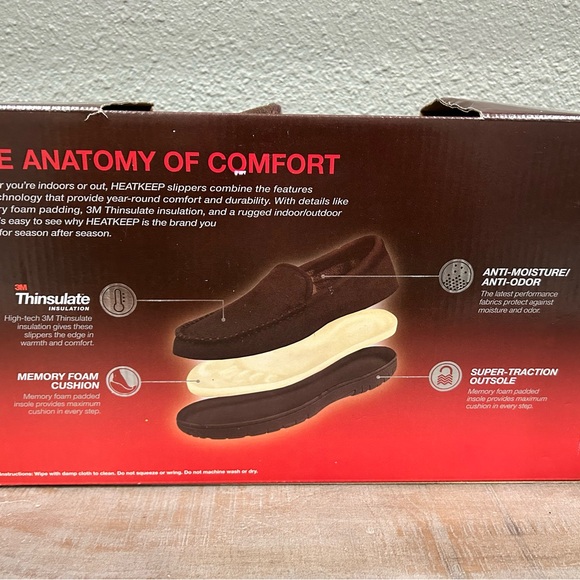 Brand New 3M THINSULATE INSULATION Memory Foam Slippers Men’s Size XL 11-12 - Picture 7 of 7